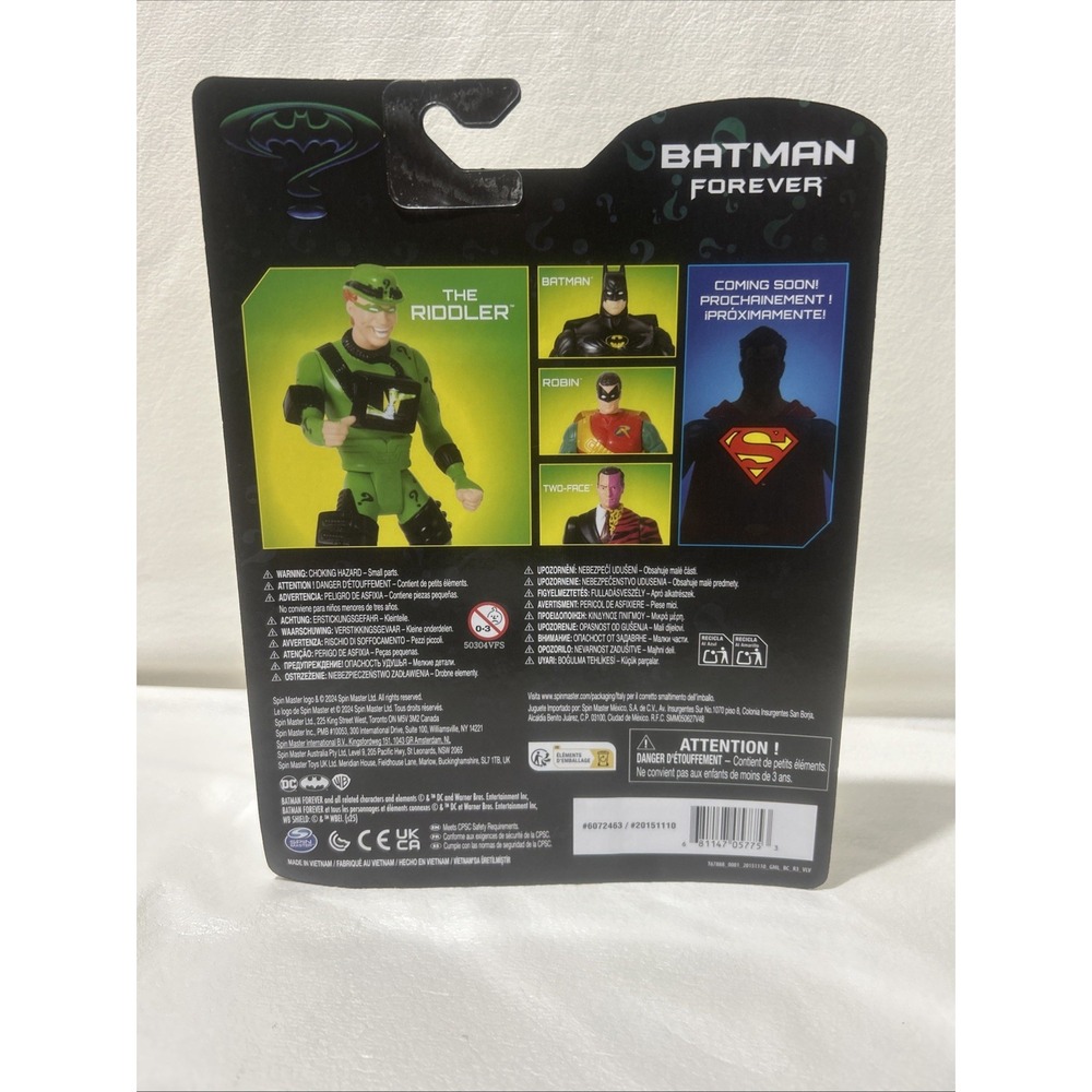 Batman Forever Jim Carrey Riddler DC Retro Collection Action Figure - Picture 3 of 4